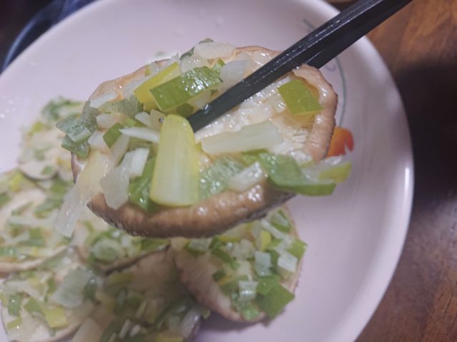 しいたけ ネギ 塩 風 牛 タン